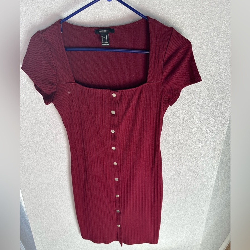 Forever 21 mini button up dress